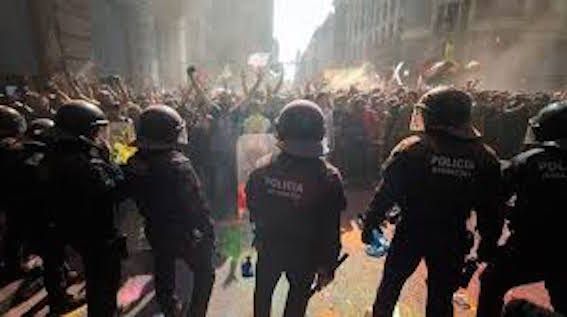 foto en manifa barcelona