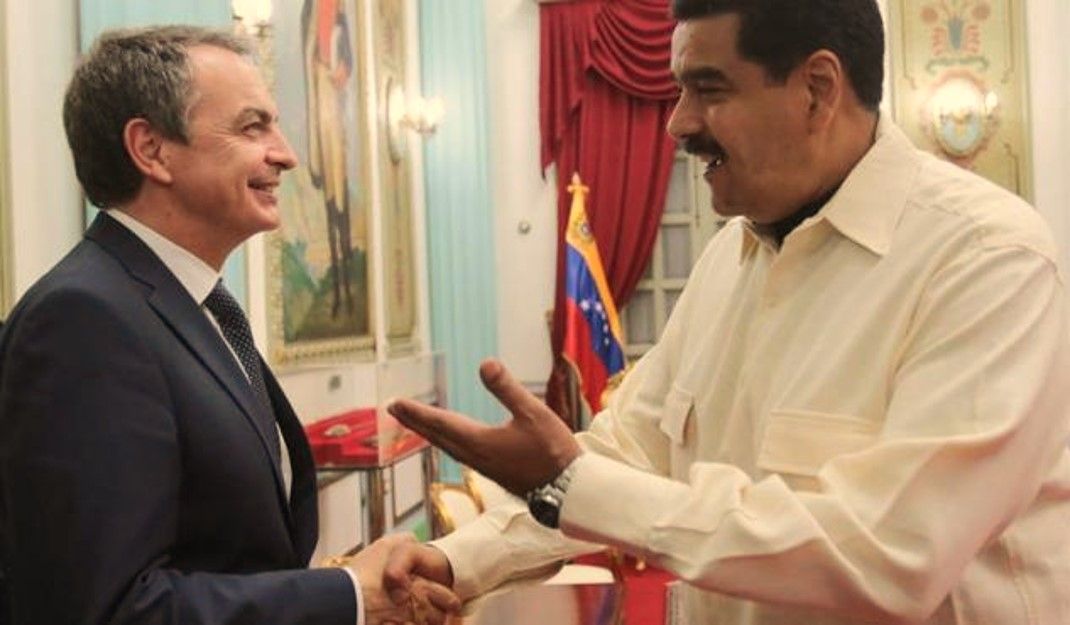 Zapatero con Maduro. El juez Calama pide información a EEUU