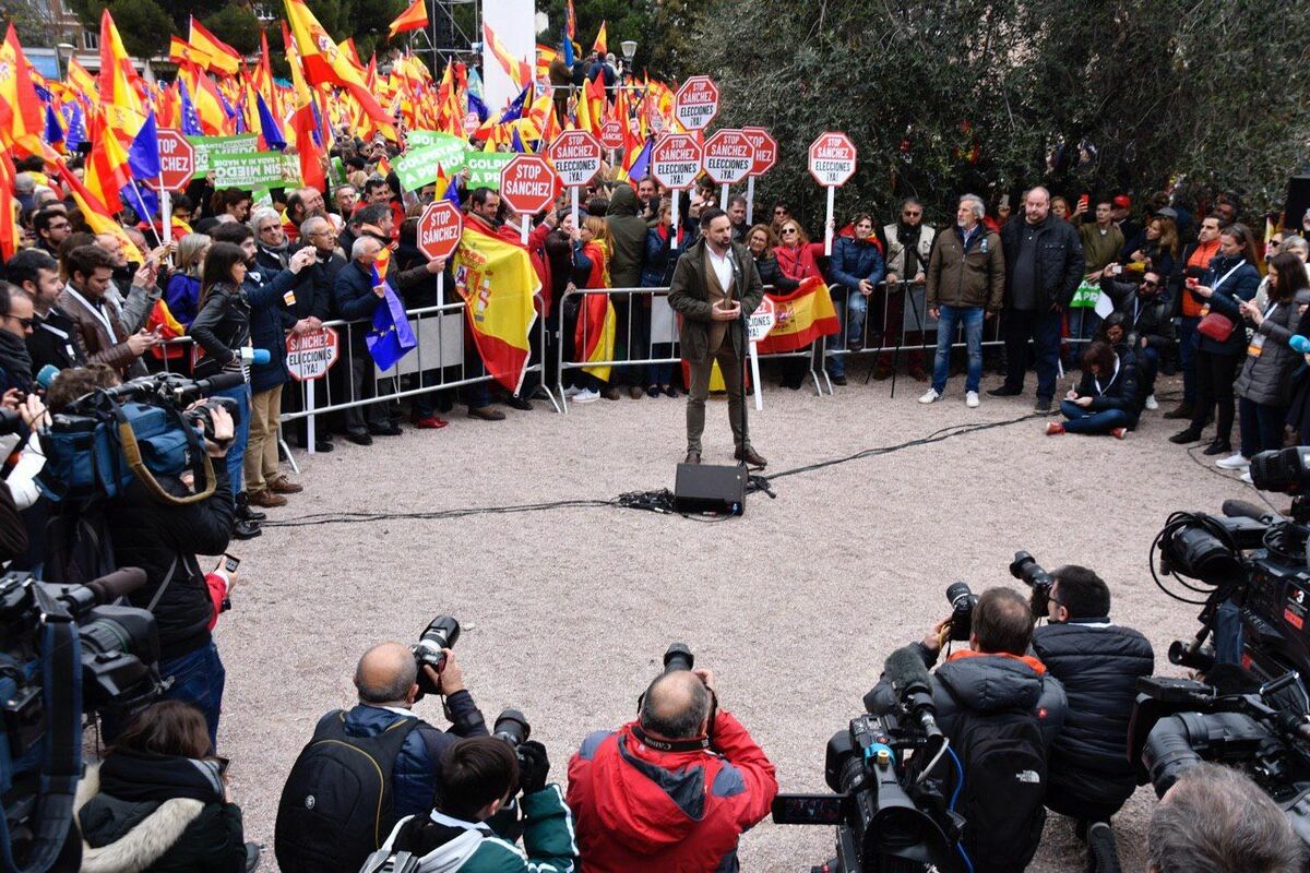 manifestación Abascal