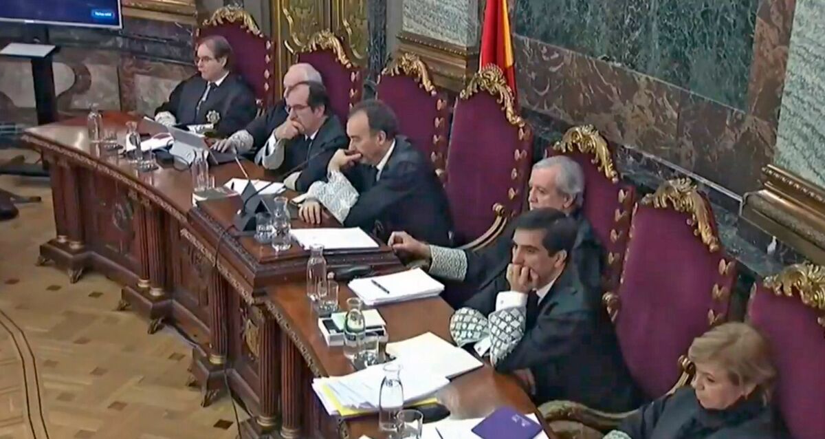 Un momento del juicio al 'procés' en el Supremo.