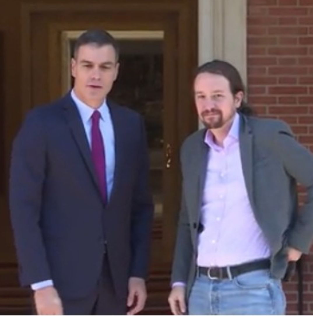pedro sánchez y Pablo Iglesias