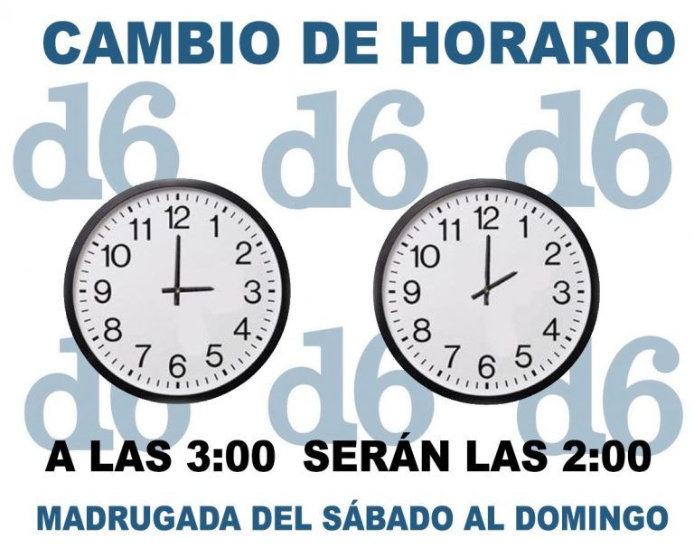 Cambio hora Invierno