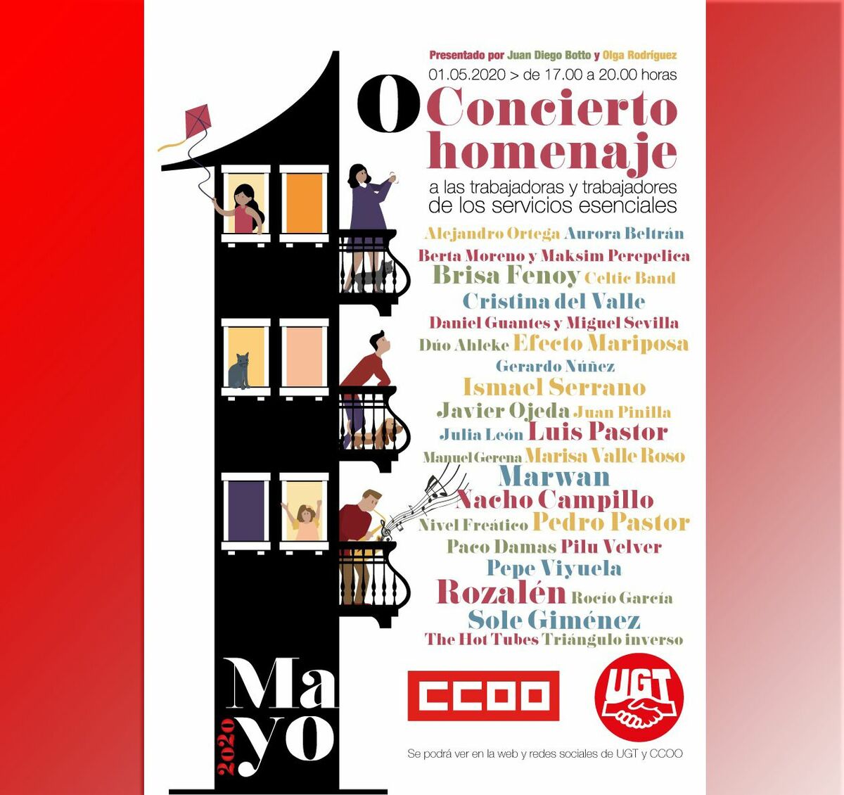 Cartel concierto 1 de mayo
