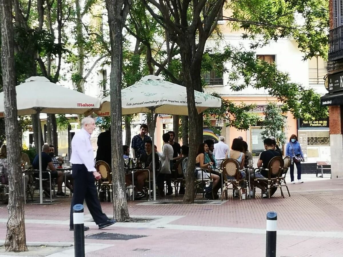 Una terraza de Madrid
