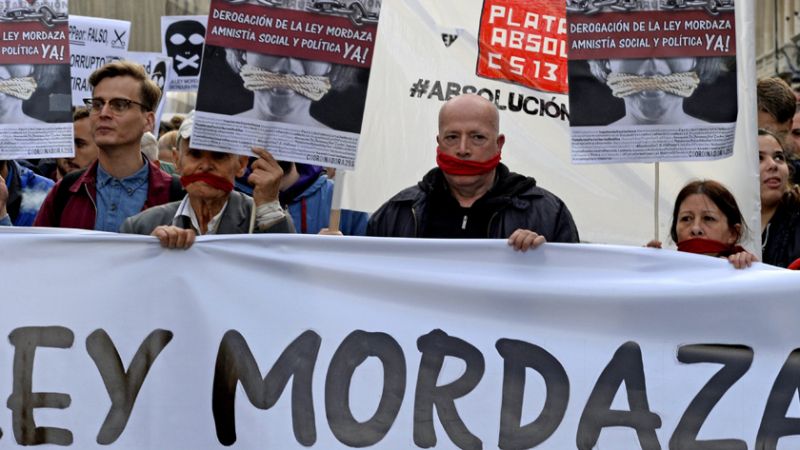foto movilizaciones contra la Ley Mordaza