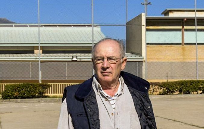 Rodrigo Rato al salir de prisión
