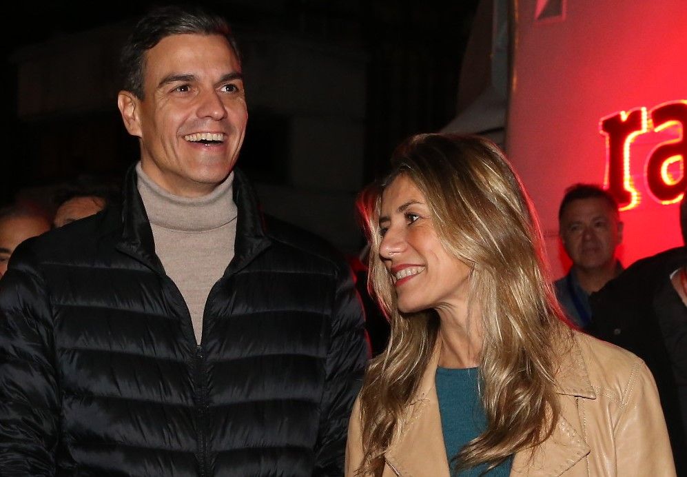 Pedro Sánchez y Begoña Gómez en una imagen de archivo rescate.