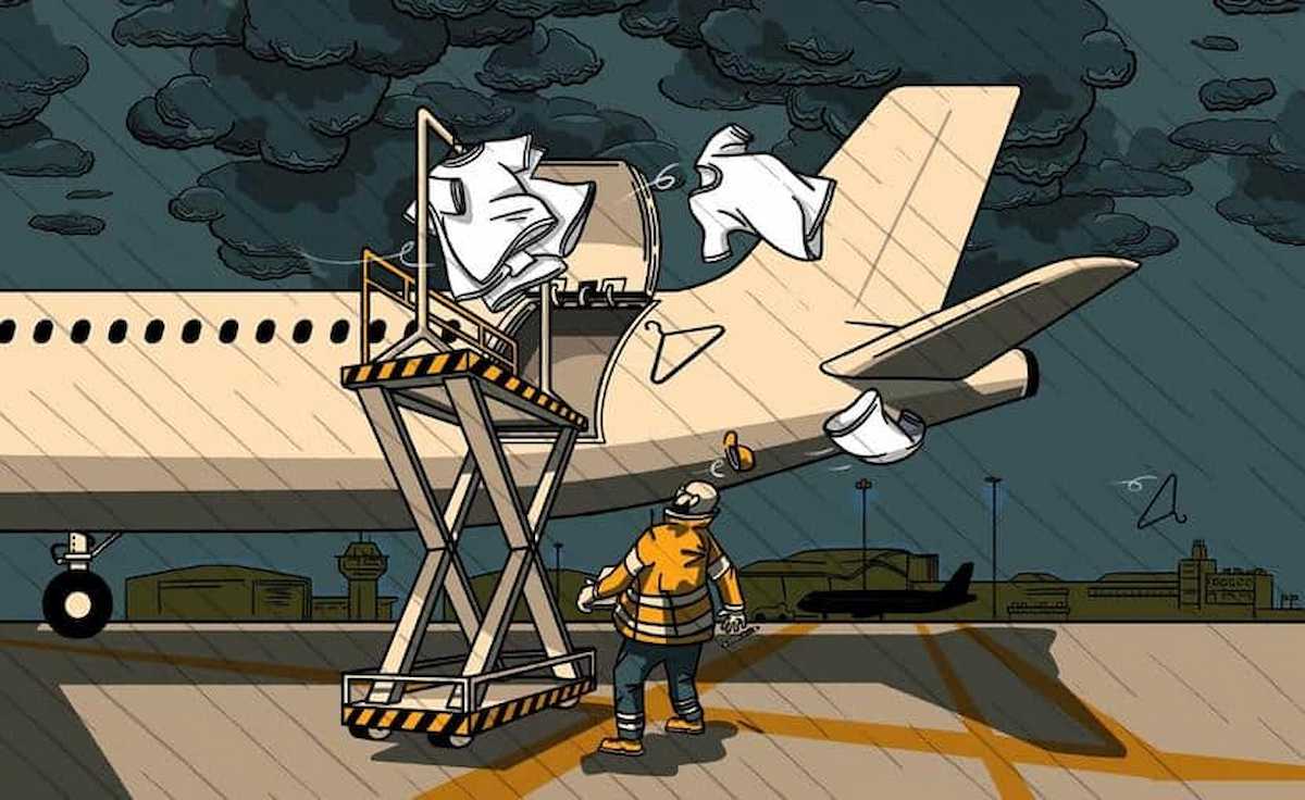 Ilustración de la Campaña Ropa Limpia y la investigación sobre Inditex.