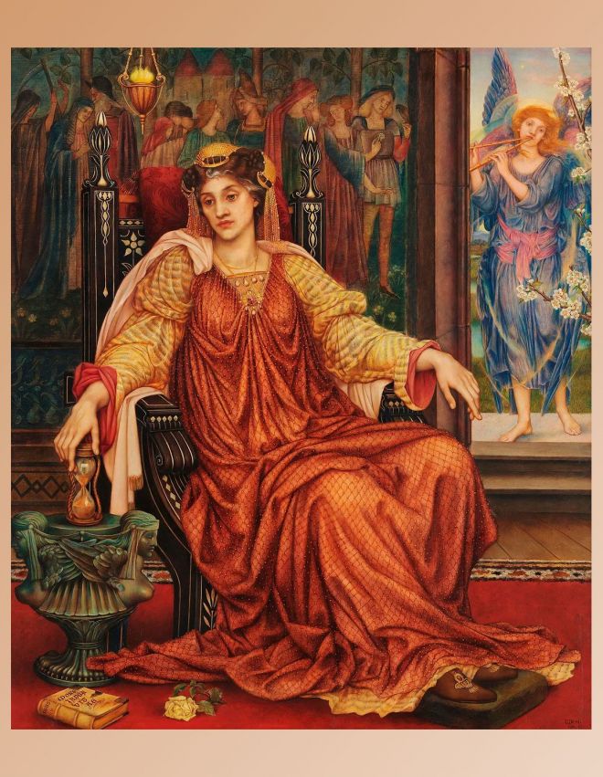 Evelyn De Morgan, The Hourglass, 1904 5. The De Morgan Collection, London. Evelyn De Morgan, The Hourglass, 1904 5. The De Morgan Collection, London.