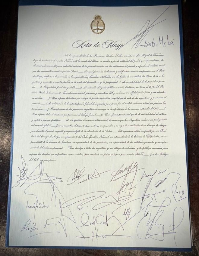 Acta de Mayo Acta de Mayo