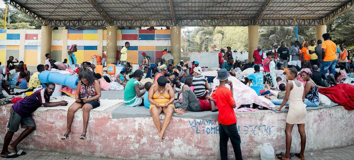 Inseguridad y violencia sexual, dos cuestiones que afectan también a lugares provisionales para desplazados internos como este ubicado en Léogâne, Haití. | Foto: UNICEF/Maxime Le Lijour
