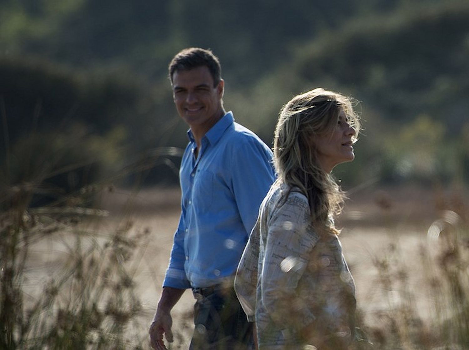 Begoña Gómez y Pedro Sánchez en Doñana | Foto: Flickr Moncloa