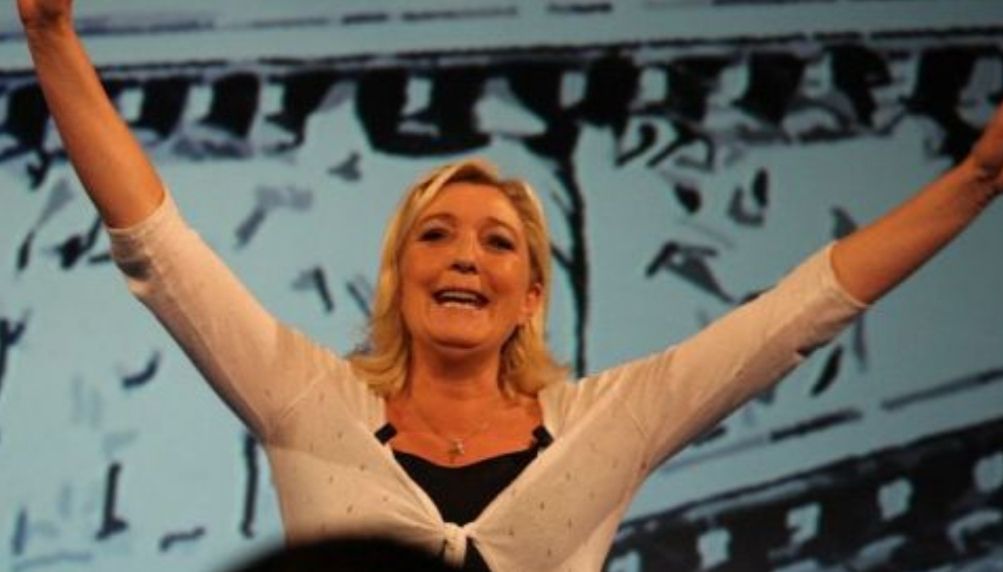 Foto de Marine Le Pen publicada en DiarioSabemos en 2017