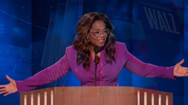 Oprah Winfrey en la Convención Democrata en Chicago Oprah Winfrey en la Convención Democrata en Chicago