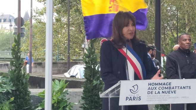 Alcaldesa de Paris Anne Hidalgo. 80 años de la liberación de Paris por la Nueve republicana. Foto Carlos de Urabá Alcaldesa de Paris Anne Hidalgo. 80 años de la liberación de Paris por la Nueve republicana. Foto Carlos de Urabá