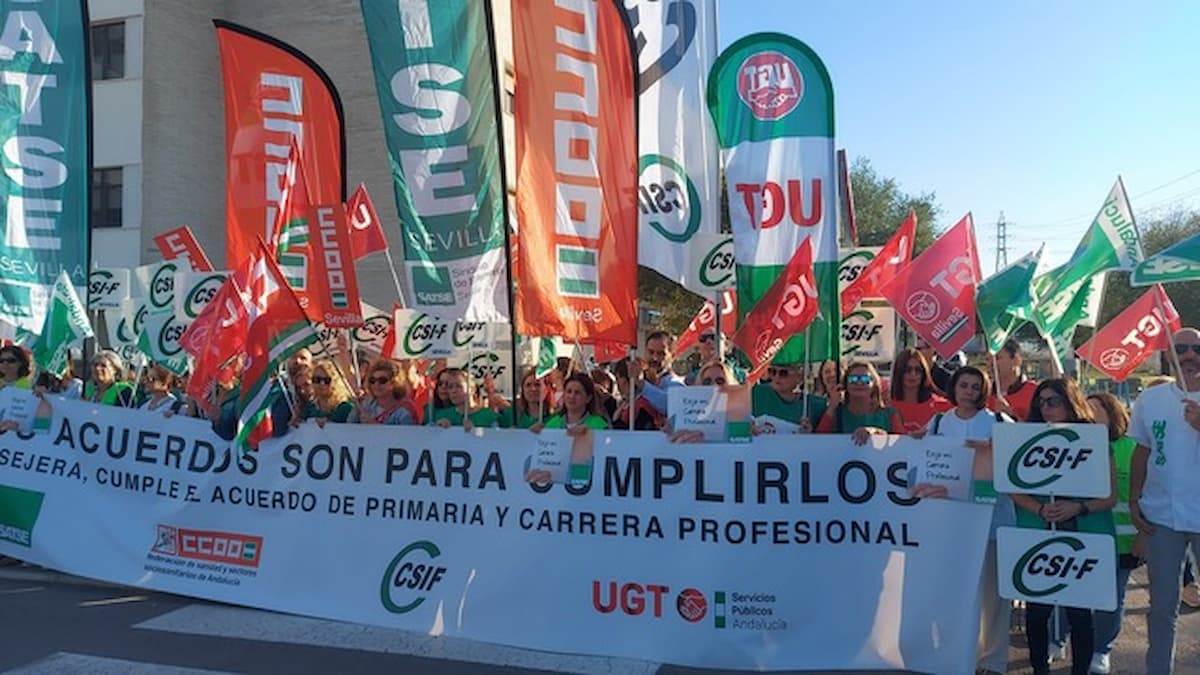 Protesta de los sanitarios andaluces este miércoles Protesta de los sanitarios andaluces este miércoles