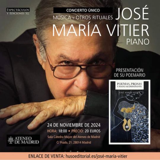 Cartel del concierto de Vitier Cartel del concierto de Vitier
