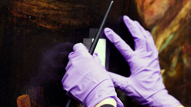 Restauración de "La ronda de noche", Foto de : Rijksmuseum/Henk Wildschut Restauración de "La ronda de noche", Foto de : Rijksmuseum/Henk Wildschut