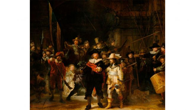 La ronda de noche, por Rembrandt van Rijn La ronda de noche, por Rembrandt van Rijn