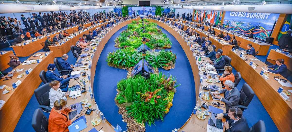 Vista general de los participantes en la Cumbre del G20 que se celebra en Río de Janeiro, Brasil. | Foto: G20 Brasil/Ricardo Stuckert/PR