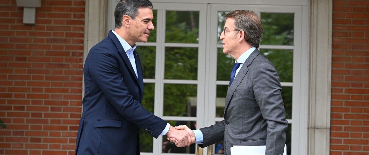 PSOE y PP Sanchez y Feijóo