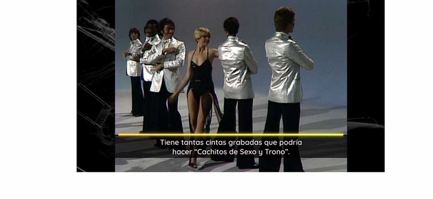Bárbara Rey en un momento de Cachitos.