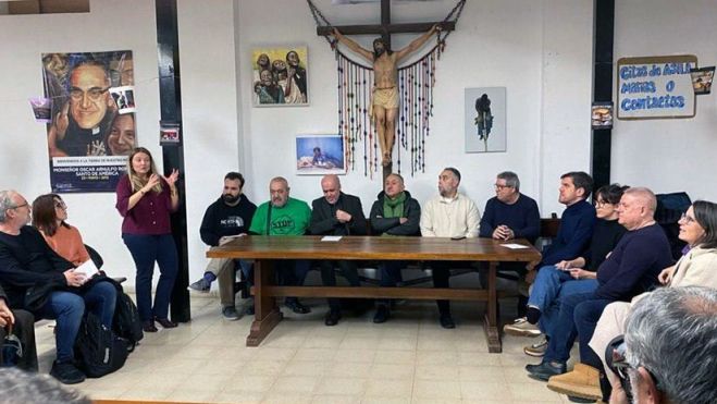Reunión preparatoria de las protestas del próximo domingo 2 de febrero en la iglesia de San Carlos Borromeo en Madrid Reunión preparatoria de las protestas del próximo domingo 2 de febrero en la iglesia de San Carlos Borromeo en Madrid