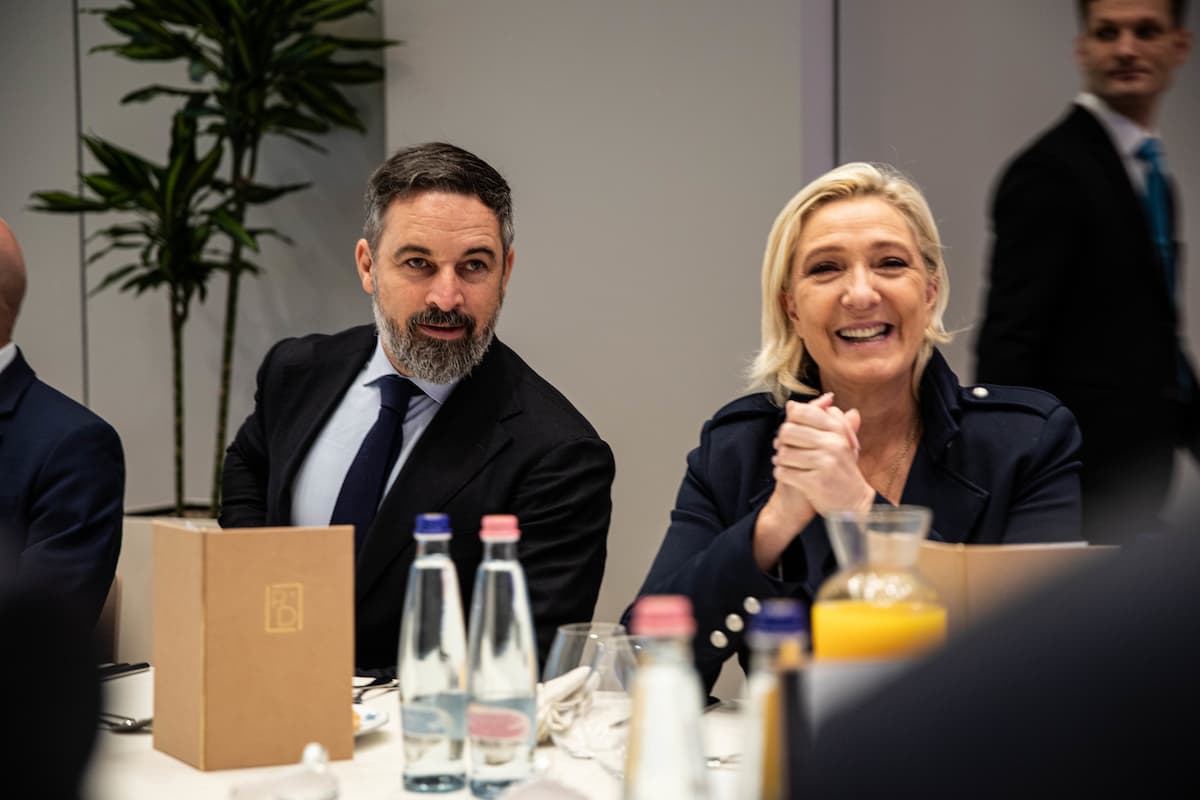 El líder de Vox con Le Pen en una imagen de archivo.