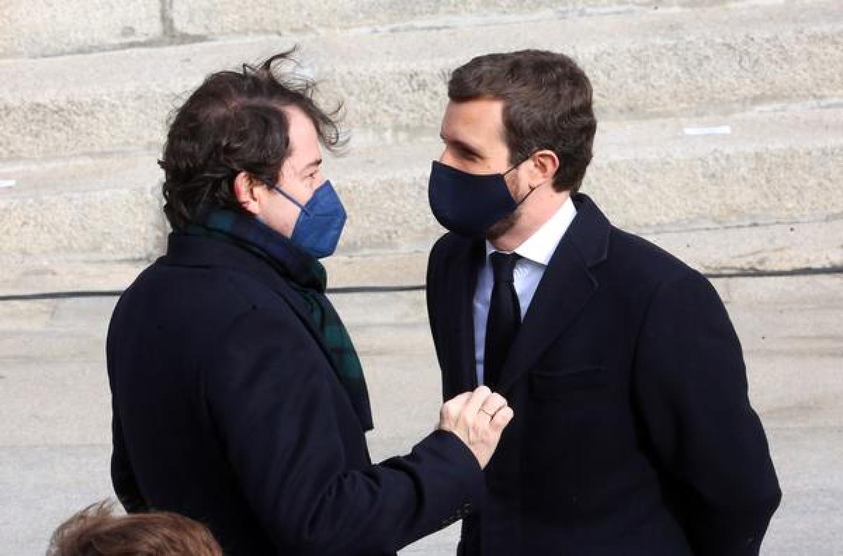 Mañueco con Pablo Casado