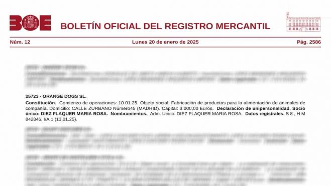 en su web como en el Boletín Oficial del Registro Mercantil se indica que la empresa tiene su domicilio en el número 45 de la calle Zurbano de Madrid, la misma ubicación que atribuye a una protectora de animales y asociación denominada Guaupetones de la que la falsa «Gaby» dice ser «nutricionista jefe». en su web como en el Boletín Oficial del Registro Mercantil se indica que la empresa tiene su domicilio en el número 45 de la calle Zurbano de Madrid, la misma ubicación que atribuye a una protectora de animales y asociación denominada Guaupetones de la que la falsa «Gaby» dice ser «nutricionista jefe».