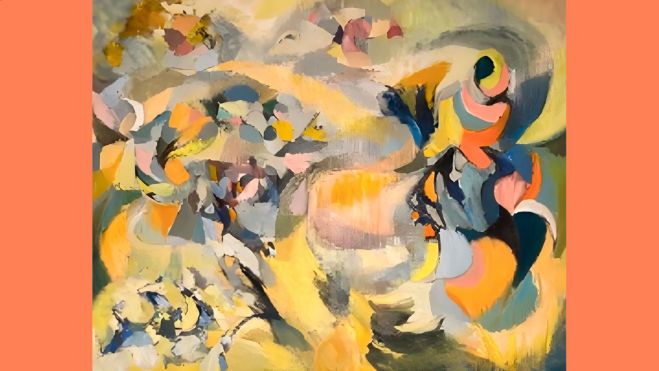 Hélène de Beauvoir, Mosson II, 1968; 92 x 73 cm. Hélène de Beauvoir, © APP, Ute Achhammer, courtesy Amar Gallery