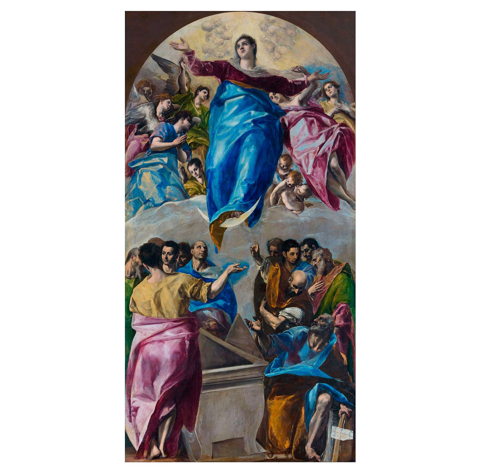 La Asunción, 1577-79. Óleo sobre lienzo Chicago, The Art Institute of Chicago. Gift of Nancy Atwood Sprague in memory of Albert Arnold Sprague, inv. 1906.99, actualmente en la exposción del Museo del Prado La Asunción, 1577-79. Óleo sobre lienzo Chicago, The Art Institute of Chicago. Gift of Nancy Atwood Sprague in memory of Albert Arnold Sprague, inv. 1906.99, actualmente en la exposción del Museo del Prado
