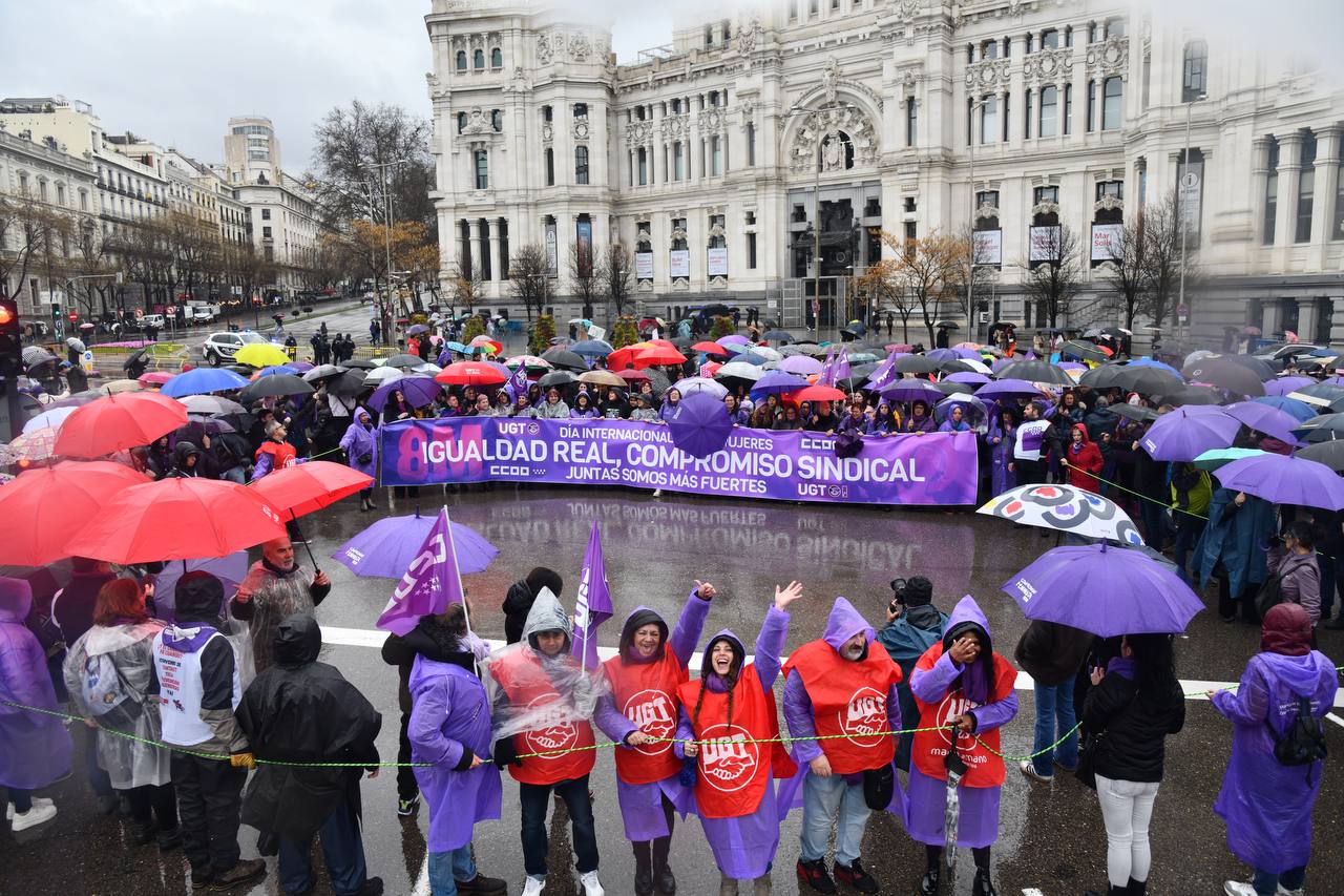 Manifestación en Madrid por los derechos de las mujeres y la igualdad. Foto Agustín Millán