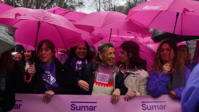 Yolanda Díaz, vicepresidenta y minitra de Trabajo, Manifestación en Madrid por el Día de la Mujer, foto Agustín Millán Yolanda Díaz, vicepresidenta y minitra de Trabajo, Manifestación en Madrid por el Día de la Mujer, foto Agustín Millán