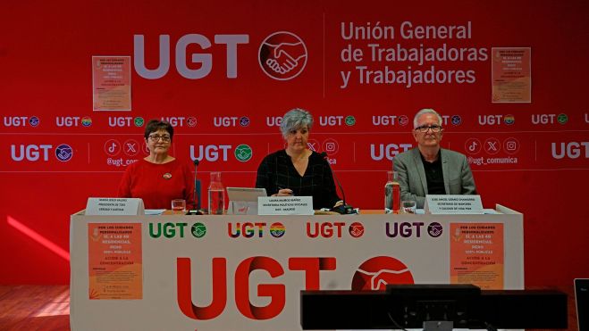 Rueda de prensa en UGT Madrid, foto Agustín Millán
