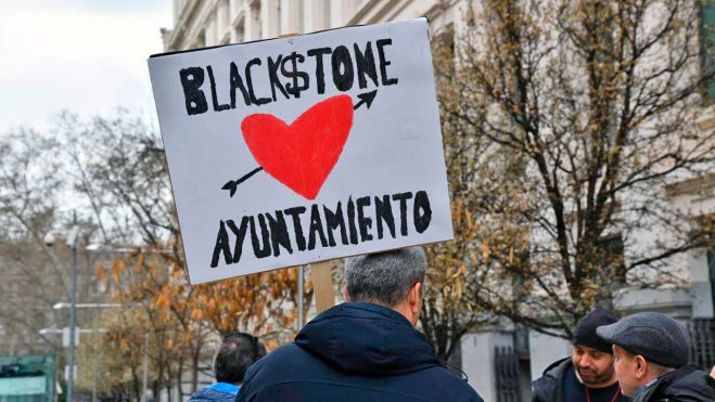 Concentracion por un salución habitacional y contra los fondos Buitre en la vivienda, foto Agustín Millán