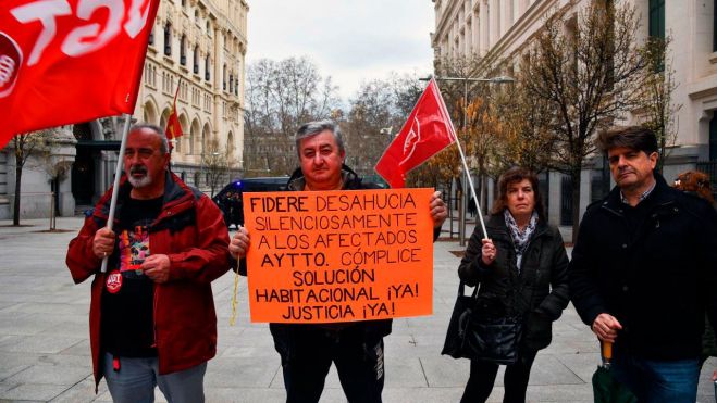 Concentracion por un salución habitacional y contra los fondos Buitre en la vivienda, foto Agustín Millán