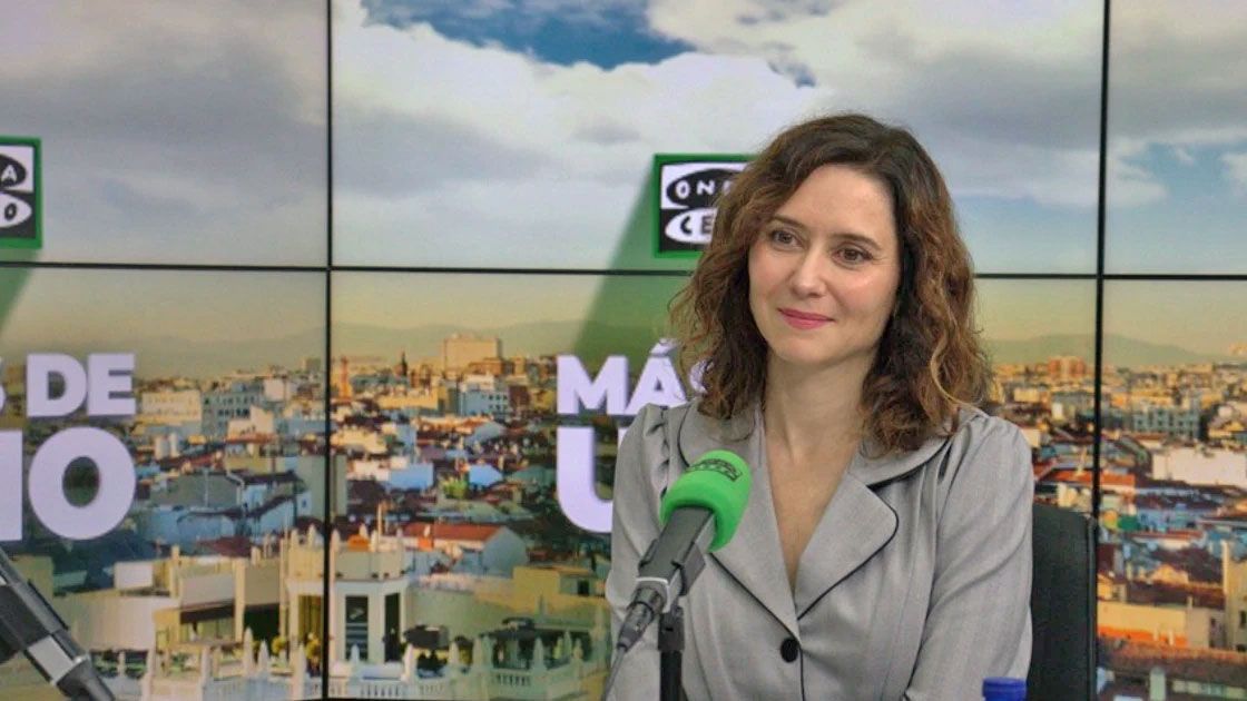 Isabel Díaz Ayuso es entrevistada en Más de uno por Carlos Alsina, foto Onda Cero