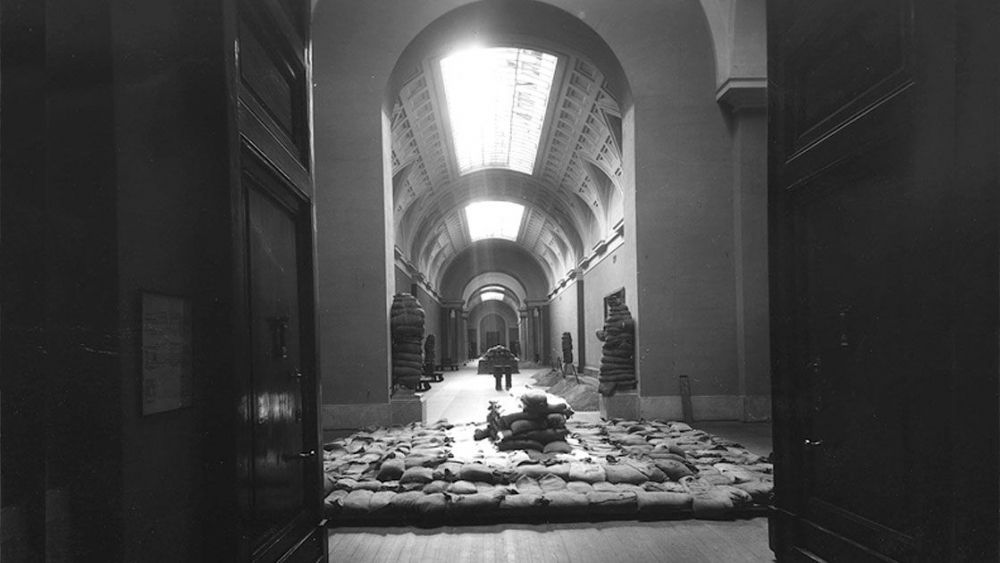 Museo del Prado. Galería Central desmontada