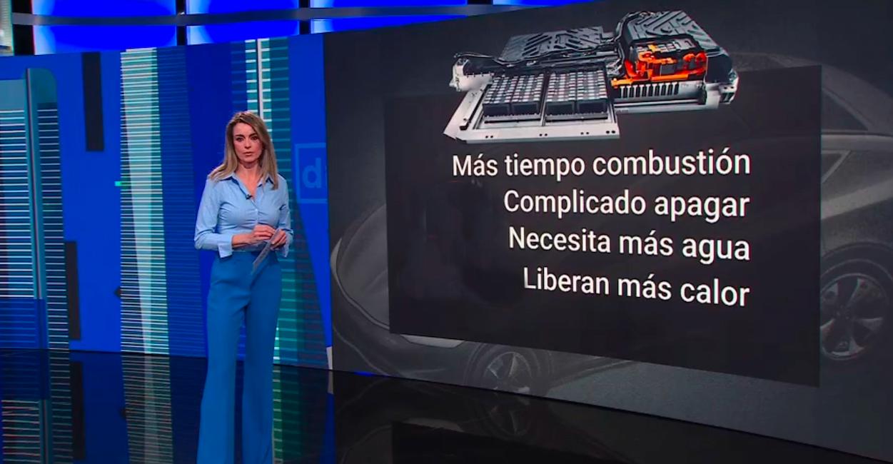Un momento del informativo de Telemadrid.