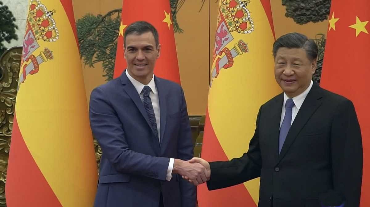 Sánchez y Xi Jinping durante su reciente encuentro para tratar sobre la cooperación económica entre ambos países.