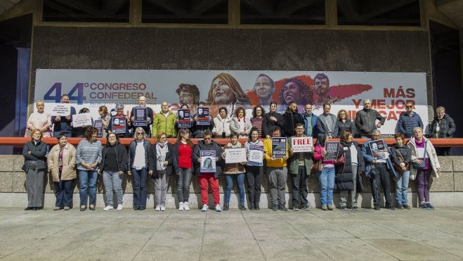 Concentración en la sede de UGT en defensa de los sindicalistas encarcelados en Bielorrusia Concentración en la sede de UGT en defensa de los sindicalistas encarcelados en Bielorrusia