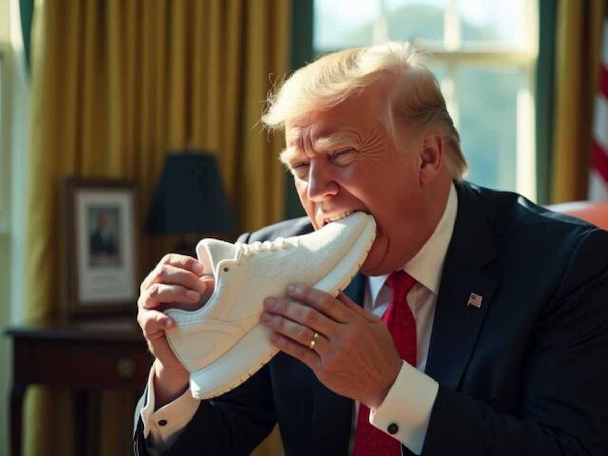 Donald Trump en una de sus performances en la Casa Blanca.