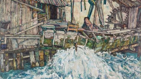 Egon Schiele, Decaying Mill (Mountain Mill), 1916 © State Collections of Lower Austria, Inv. No. KS-2043, Photo: State Collections of Lower Austria
