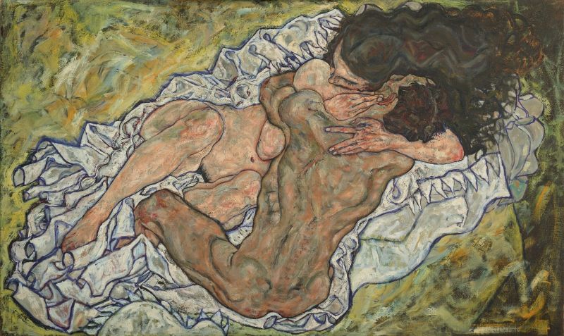 Egon Schiele, Embrace (Lovers II), 1917 © Belvedere, Vienna, Photo: Belvedere, Vienna/Johannes Stoll
