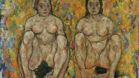 Egon Schiele, Two Squatting Women, 1918 (unfinished) © Leopold Museum, Vienna, Photo: Leopold Museum, Vienna