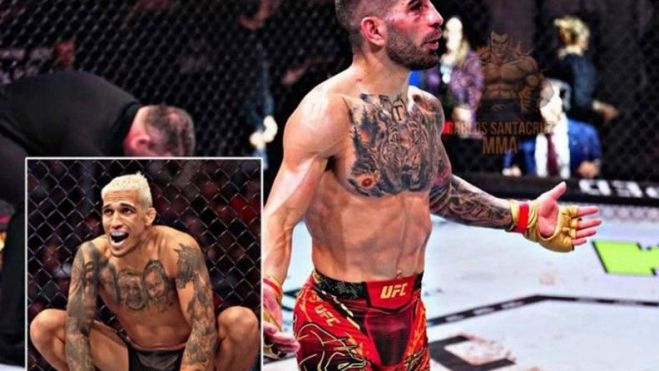 Foto: Charles Oliveira e Ilia Topuria dilucidarán el próximocampeón mundial de los ligeros. Favoritoel español Topuria.
