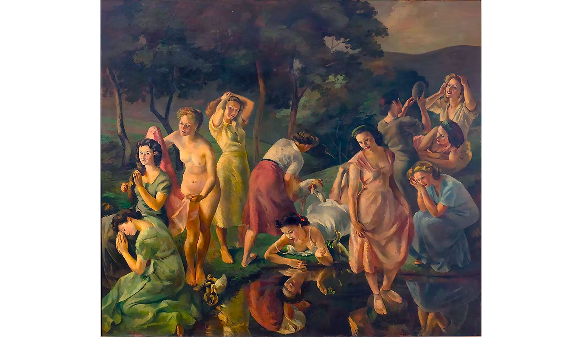 Julia Minguillón, Xuventude, 1948. Colección del Museo de Belas Artes da Coruña en depósito en Circulo de BBAA Madrid.