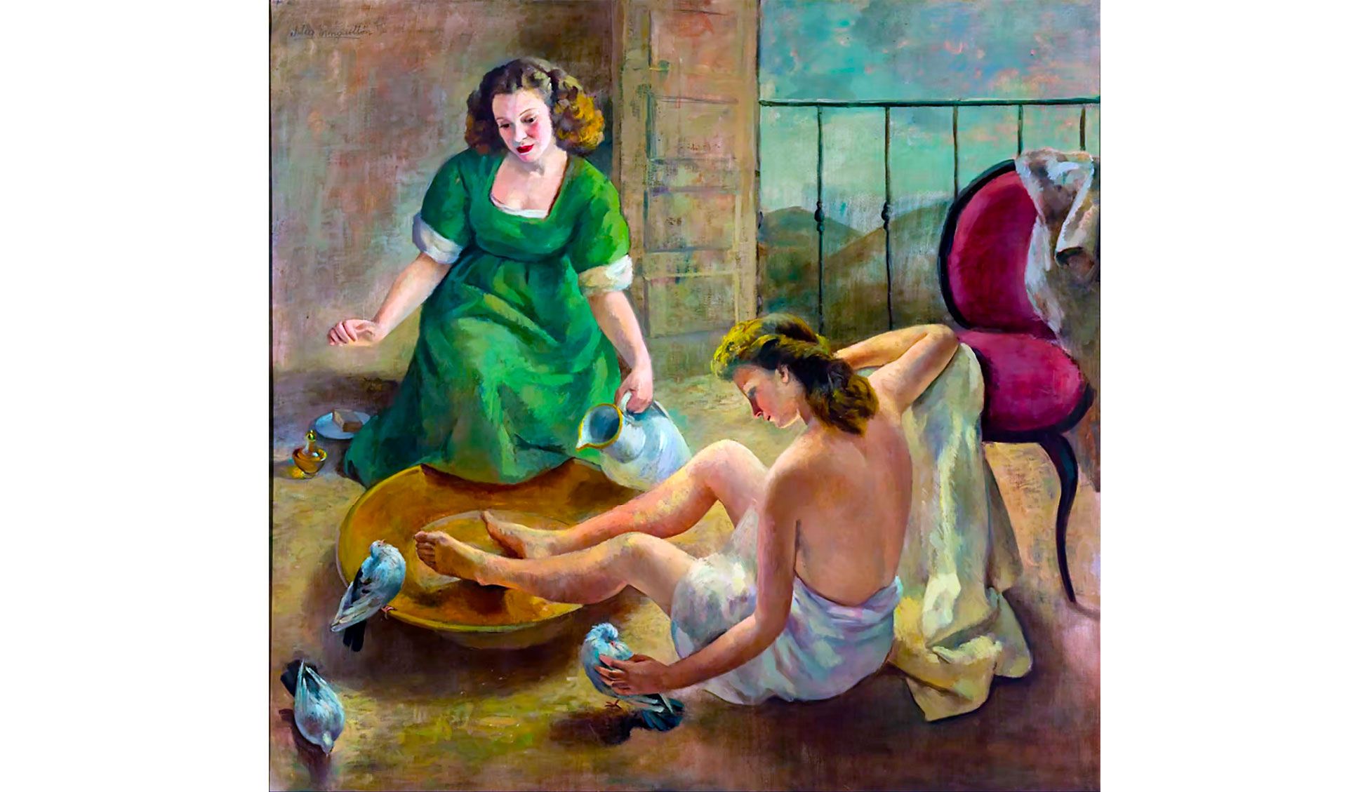 Julia Minguillón, O baño, 1945. Museo de Pontevedra.