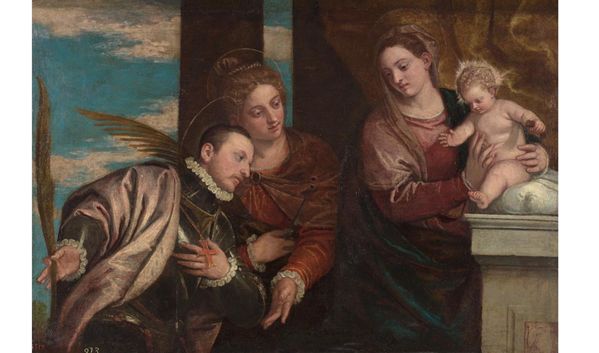 La Virgen y el Niño con santa Lucía y un santo mártir